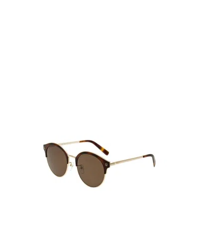 Ferragamo Logo Sunglasses In Brown