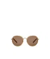 Ferragamo Logo Sunglasses In Brown