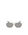 Ferragamo 60mm Navigator Sunglasses In Gray