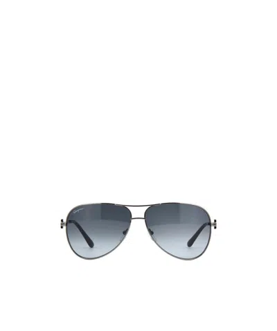 Ferragamo Logo Sunglasses In Gray