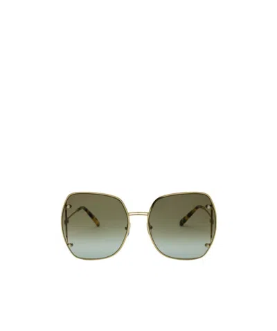 Ferragamo Logo Sunglasses In Green
