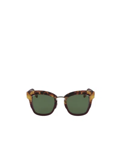 Ferragamo Logo Sunglasses In Green