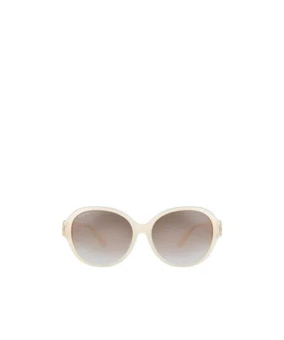 Ferragamo Logo Sunglasses In Nude