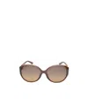 Ferragamo Logo Sunglasses In Nude