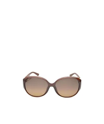 Ferragamo Logo Sunglasses In Nude