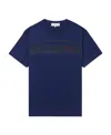 Ferragamo Logo T-shirt In Blue