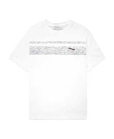 Ferragamo Logo T-shirt In White