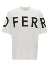 FERRAGAMO LOGO T-SHIRT WHITE/BLACK