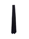 Ferragamo Logo Tie In Blue