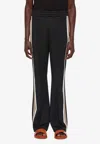 Ferragamo Logo-embroidered Track Pants In Black