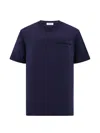 Ferragamo T-shirts With Logo In Blue