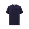 Ferragamo T-shirts With Logo In Blue