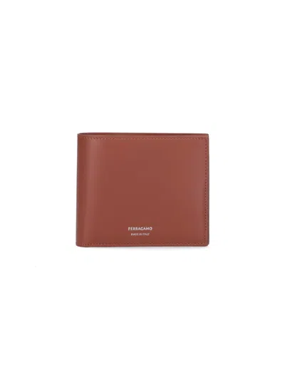 Ferragamo Fold Wallets Bi-fold Design In Brown