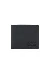 Ferragamo Gancio Bi-fold Wallet In Black