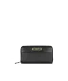 Ferragamo Logo Wallet In Black