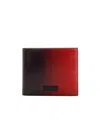 Ferragamo Dual Tone Wallet In Red