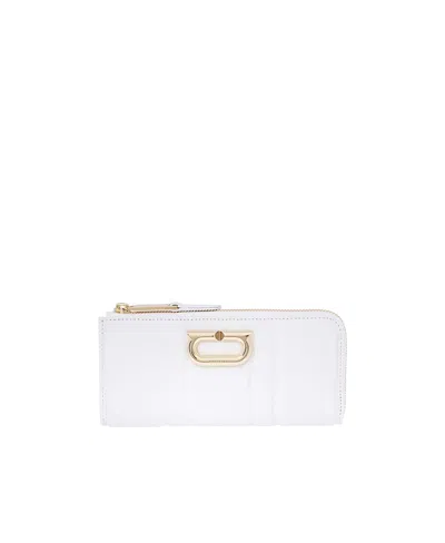 Ferragamo Logo Wallet In White