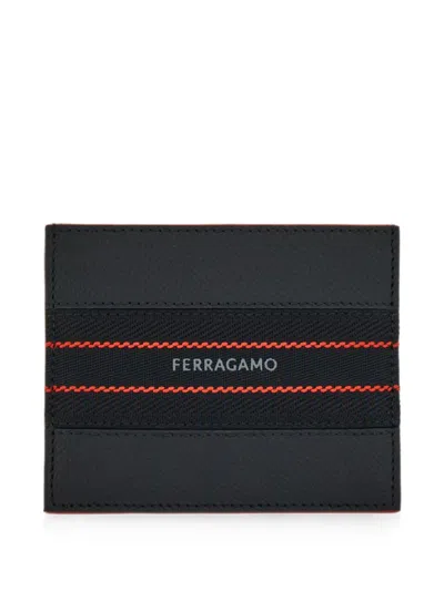 Ferragamo Logo-detail Credit Card Holder In Red