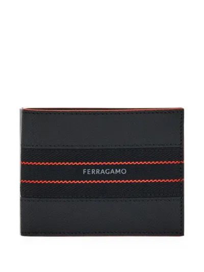 Ferragamo Logo-detail Wallet In Black