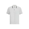 Ferragamo Striped Collar Cotton Polo Shirt