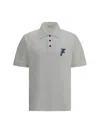 Ferragamo Cotton Polo Shirt With Traditional Collar And Short Sleeves In White