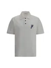 Ferragamo Collared Cotton Polo Shirt In White