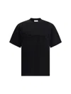 Ferragamo Crew Neck Graphic Print Short Sleeves T-shirt In Black