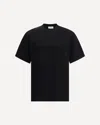 Ferragamo Crew Neck Graphic Print Short Sleeves T-shirt In Black