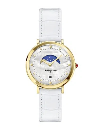 Ferragamo Logomania Moon Watch Woman Wrist Watch Gold Size Onesize Stainless Steel