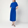Ferragamo Asymmetric Jersey Midi Dress