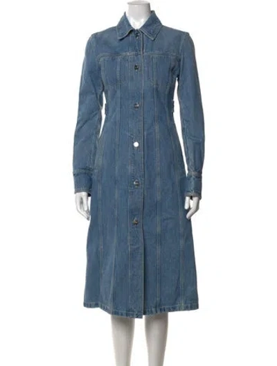 Pre-owned Ferragamo Long Dress In Blue