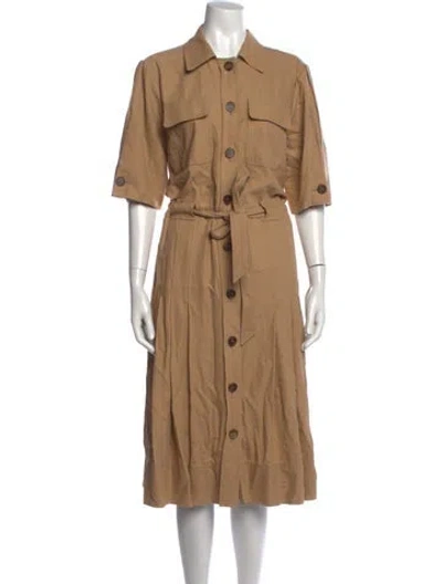 Pre-owned Ferragamo Long Dress In Neutrals