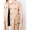 Ferragamo Long Jacket In Neutral