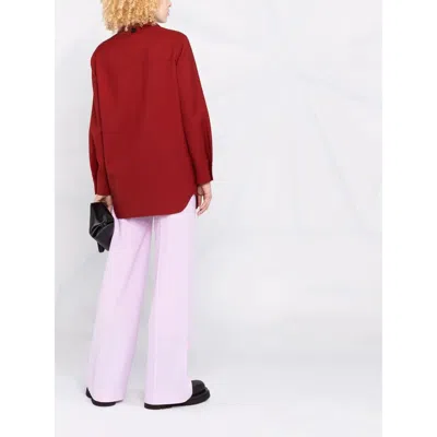 Ferragamo Long Jacket In Red