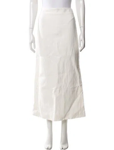 Pre-owned Ferragamo Long Skirt W/ Tags In Neutral