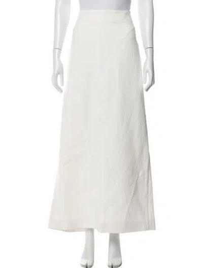 Pre-owned Ferragamo Long Skirt W/ Tags In Neutrals