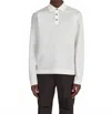 Ferragamo Long Sleeve Classic Polo In White In Neutral
