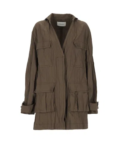 FERRAGAMO FERRAGAMO POCKET DETAILED BELTED COAT