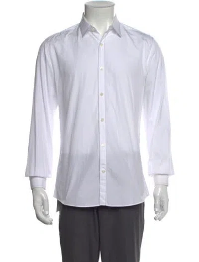 Pre-owned Ferragamo Long Sleeve Dress Shirt In Neutral
