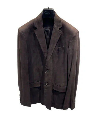 Ferragamo Long Sleeve Jacket In Black