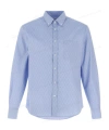 Ferragamo Logo Monogram Button-up Shirt In Blue