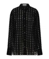 Ferragamo Long Sleeve Shirt In Black