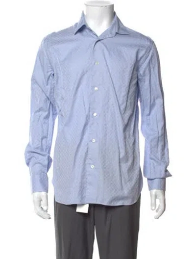 Pre-owned Ferragamo Long Sleeve Shirt In Blue