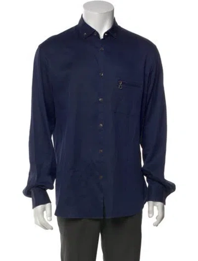 Pre-owned Ferragamo Long Sleeve Shirt In Blue