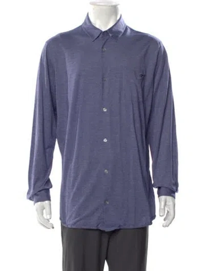 Pre-owned Ferragamo Long Sleeve Shirt In Blue