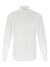 Ferragamo Jacquard Shirt Featuring Gancini Pattern In White