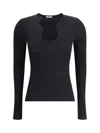 Ferragamo Shaped Neckline Sweater Sweaters And Cardigans Black