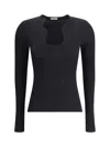 Ferragamo Shaped Neckline Sweater Sweaters And Cardigans Black