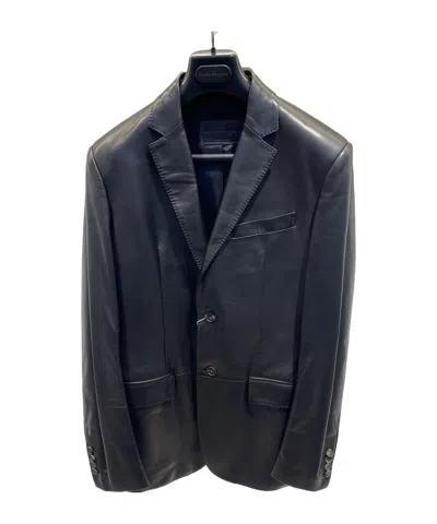 Ferragamo Long-sleeved Casual Jacket In Black