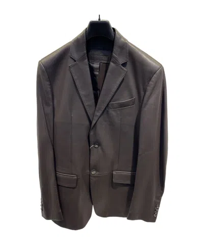 Ferragamo Long-sleeved Casual Jacket In Black